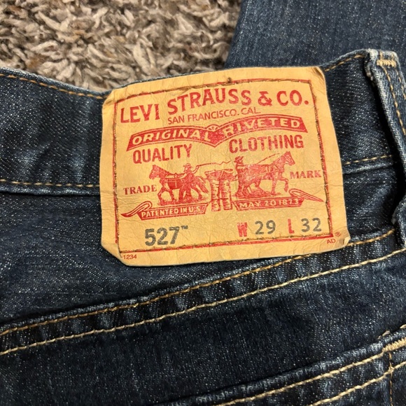 Levi's 527 Slim Bootcut Dark Blue Jeans - Picture 1 of 5